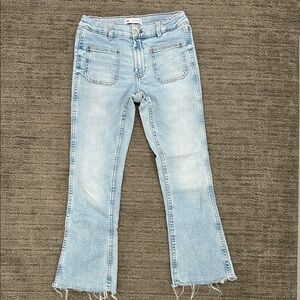 Zara Light Blue Flare Jeans